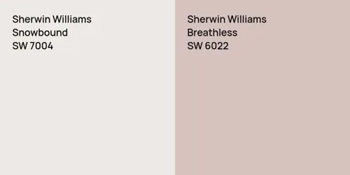 SW 7004 Snowbound vs SW 6022 Breathless