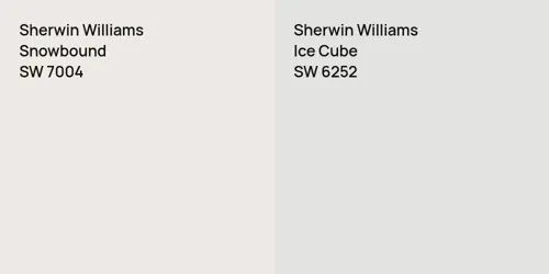 SW 7004 Snowbound vs SW 6252 Ice Cube