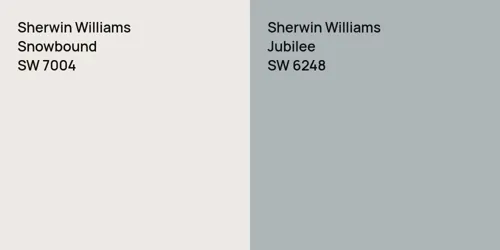 SW 7004 Snowbound vs SW 6248 Jubilee