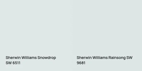 SW 6511 Snowdrop vs SW 9681 Rainsong