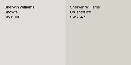 SW 6000 Snowfall vs SW 7647 Crushed Ice