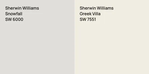 SW 6000 Snowfall vs SW 7551 Greek Villa