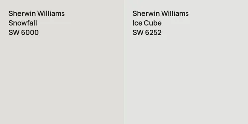 SW 6000 Snowfall vs SW 6252 Ice Cube