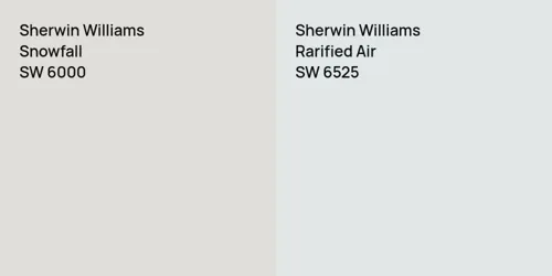 SW 6000 Snowfall vs SW 6525 Rarified Air