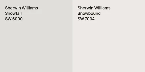 SW 6000 Snowfall vs SW 7004 Snowbound