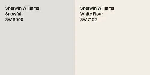 SW 6000 Snowfall vs SW 7102 White Flour