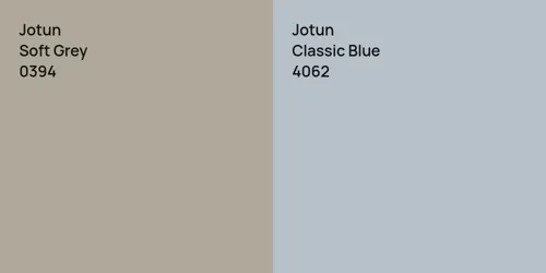 0394 Soft Grey vs 4062 Classic Blue