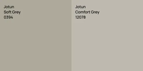 0394 Soft Grey vs 12078 Comfort Grey