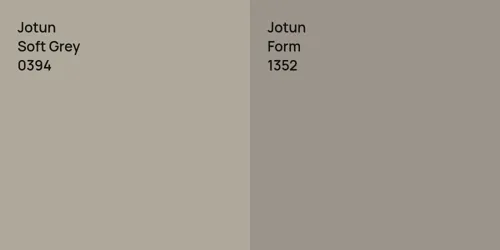 0394 Soft Grey vs 1352 Form