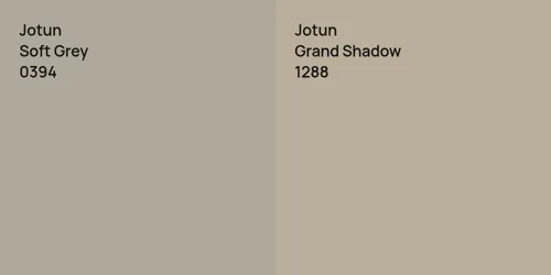 0394 Soft Grey vs 1288 Grand Shadow