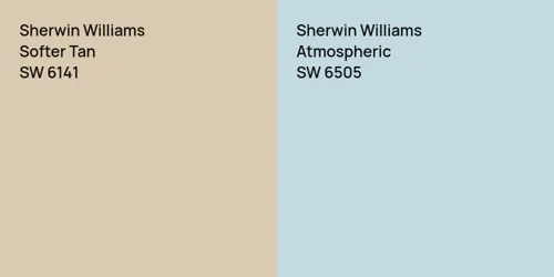 SW 6141 Softer Tan vs SW 6505 Atmospheric