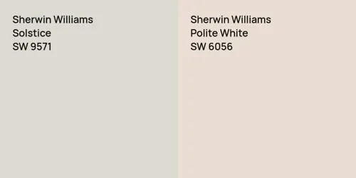 SW 9571 Solstice vs SW 6056 Polite White