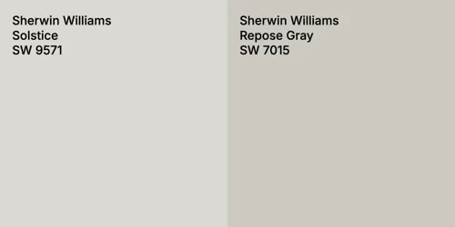 SW 9571 Solstice vs SW 7015 Repose Gray