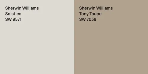 SW 9571 Solstice vs SW 7038 Tony Taupe