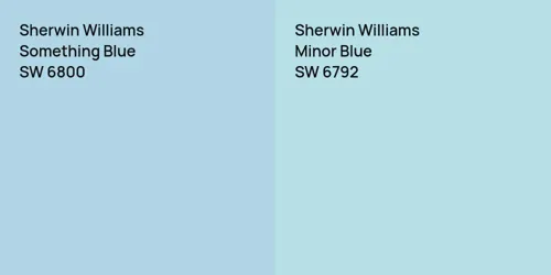 SW 6800 Something Blue vs SW 6792 Minor Blue