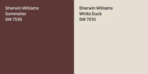 SW 7595 Sommelier vs SW 7010 White Duck