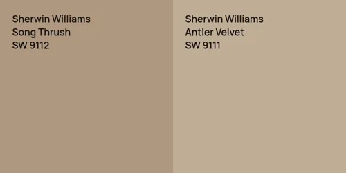 SW 9112 Song Thrush vs SW 9111 Antler Velvet