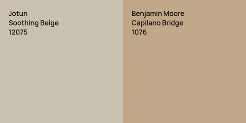 12075 Soothing Beige vs 1076 Capilano Bridge