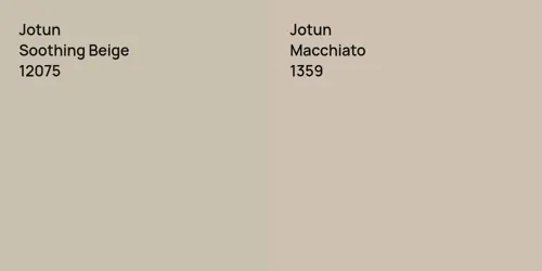 12075 Soothing Beige vs 1359 Macchiato