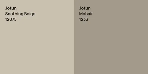 12075 Soothing Beige vs 1233 Mohair