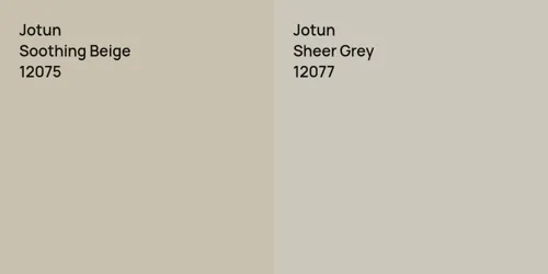 12075 Soothing Beige vs 12077 Sheer Grey