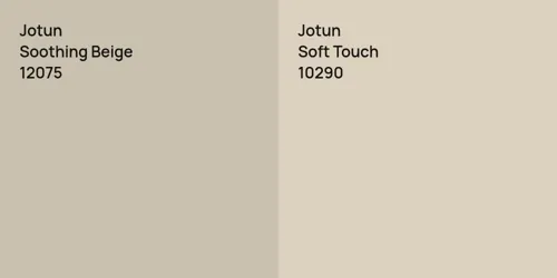 12075 Soothing Beige vs 10290 Soft Touch