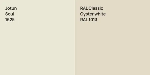 1625 Soul vs RAL 1013  Oyster white