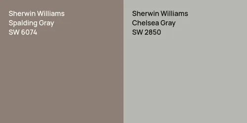 SW 6074 Spalding Gray vs SW 2850 Chelsea Gray