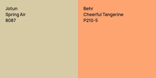 8087 Spring Air vs P210-5 Cheerful Tangerine