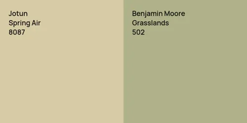 8087 Spring Air vs 502 Grasslands