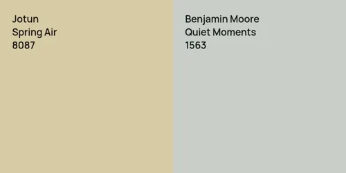 8087 Spring Air vs 1563 Quiet Moments