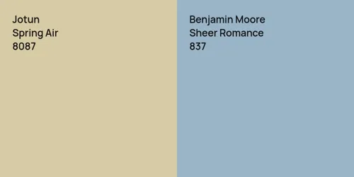 8087 Spring Air vs 837 Sheer Romance