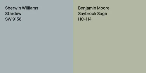 SW 9138 Stardew vs HC-114 Saybrook Sage