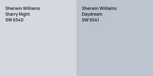 SW 6540 Starry Night vs SW 6541 Daydream