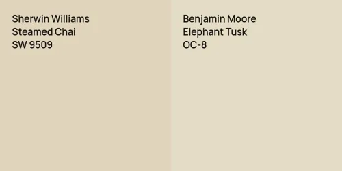 SW 9509 Steamed Chai vs OC-8 Elephant Tusk