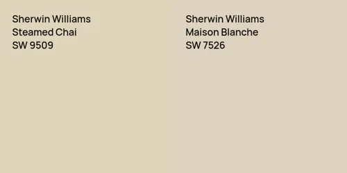 SW 9509 Steamed Chai vs SW 7526 Maison Blanche