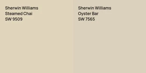 SW 9509 Steamed Chai vs SW 7565 Oyster Bar