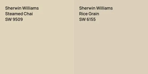 SW 9509 Steamed Chai vs SW 6155 Rice Grain