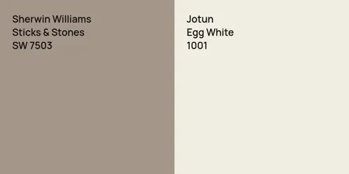 SW 7503 Sticks & Stones vs 1001 Egg White