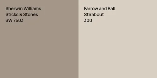 SW 7503 Sticks & Stones vs 300 Stirabout