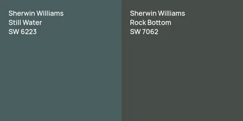 SW 6223 Still Water vs SW 7062 Rock Bottom