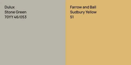 70YY 46/053 Stone Green vs 51 Sudbury Yellow