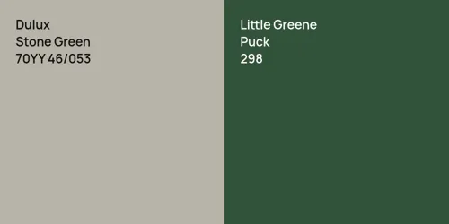 70YY 46/053 Stone Green vs 298 Puck