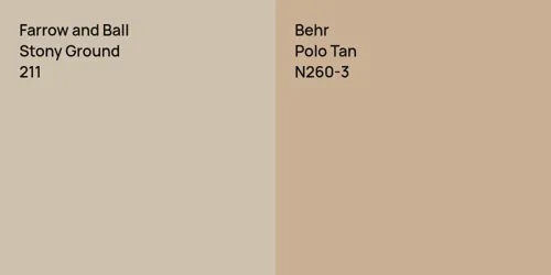 211 Stony Ground vs N260-3 Polo Tan