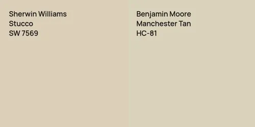 SW 7569 Stucco vs HC-81 Manchester Tan