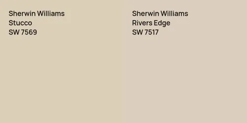 SW 7569 Stucco vs SW 7517 Rivers Edge