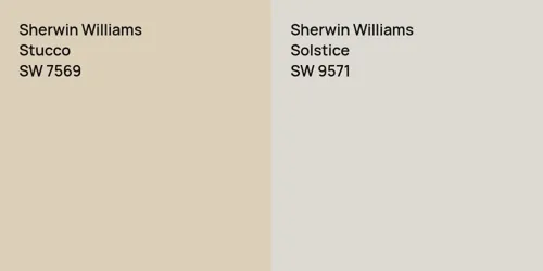 SW 7569 Stucco vs SW 9571 Solstice