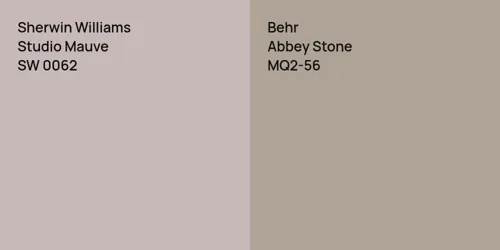 SW 0062 Studio Mauve vs MQ2-56 Abbey Stone