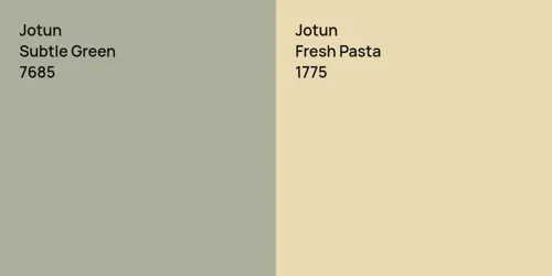 7685 Subtle Green vs 1775 Fresh Pasta