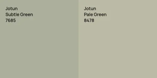 7685 Subtle Green vs 8478 Pale Green